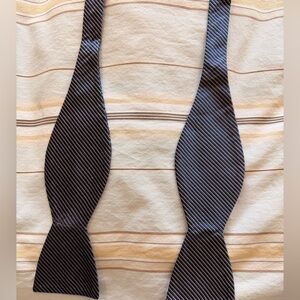 Bloomingdale’s Men’s Store Self-Tie Bow Tie - Navy & White Stripe